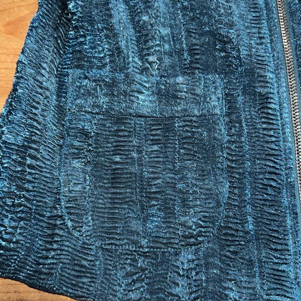 Woman’s Chico Elegant Teal Women's Lightweight Jacket Size 0 - Picture 3 of 7